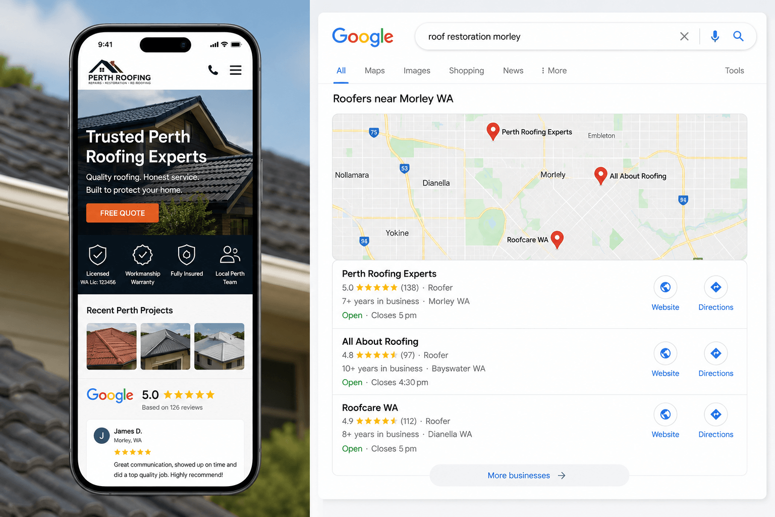 How Homeowners Actually Choose a Roofer Online