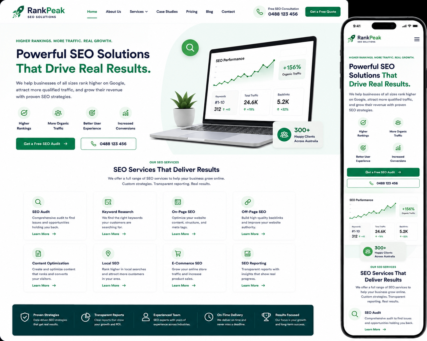 SEO-focused website design helping Perth tradies rank on Google