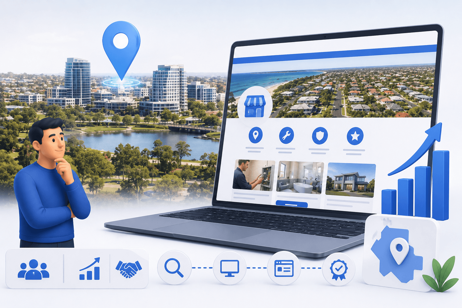 Professional website for a local business